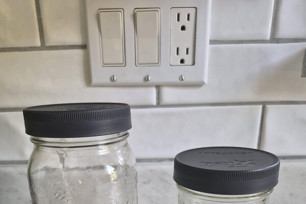 Sterilized mason jars with Ball lids for the Mason Jar Exchange